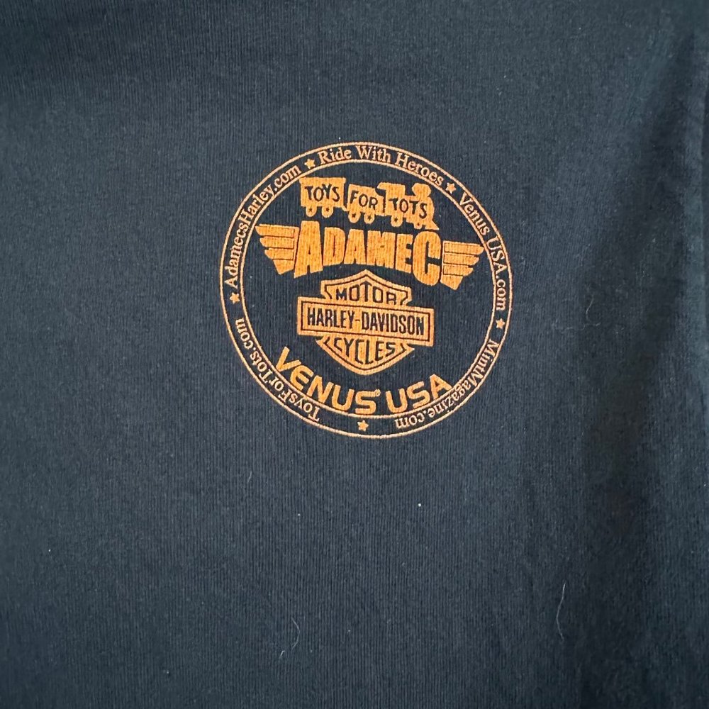 Harley-Davidson Toys For Tots 2004 Black Graphic T Shirt Fruit of Loom Men's M - Picture 3 of 10